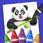 animal coloring book for kids android application logo